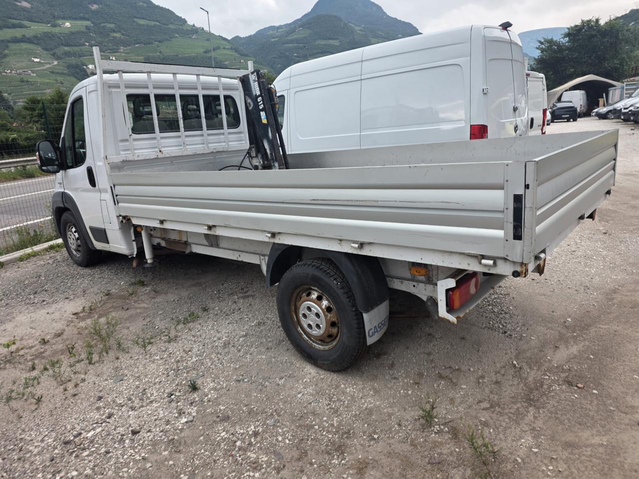 Fiat ducato cassone fisso e gru