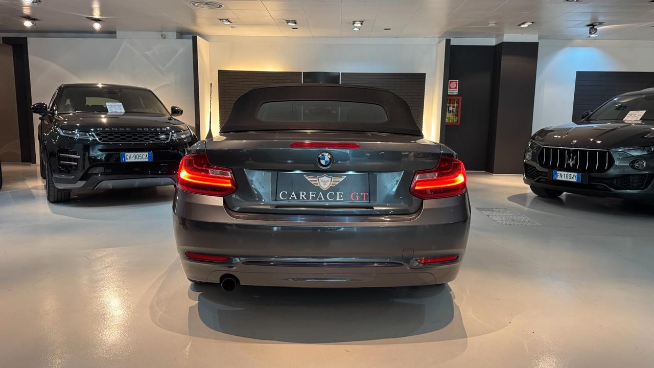 BMW 218i CABRIO SPORT 1.5 BENZINA 136CV - 2015