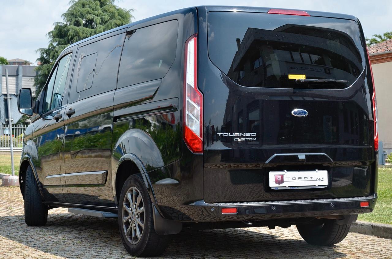 FORD TOURNEO CUSTOM 2.0 ECOBLUE TITANIUM X 185cv AUTO, 8 POSTI, UFF ITALIANA, SERVICE UFF FORD, EURO 6D, RETROCAMERA, APPLE ANDROID, PERMUTE