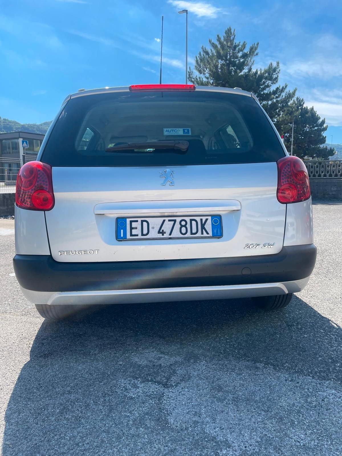 PEUGEOT 207 SW 1.4 BENZINA 95 CV – UNICO PROPRIETARIO
