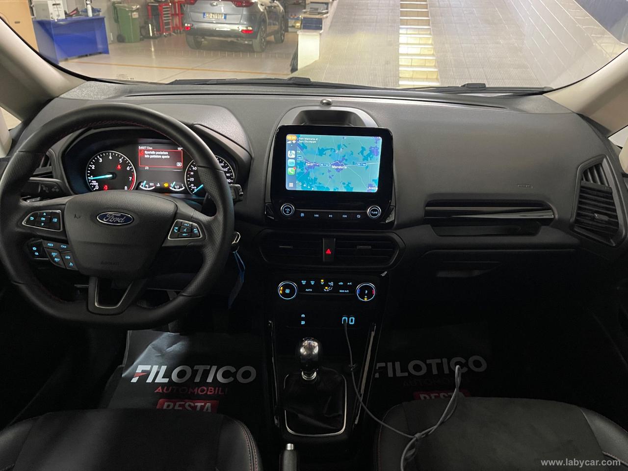 FORD EcoSport 1.0 EcoBoost 125 CV S&S ST-Line CARPLAY - PELLE ALCANTARA KM 54.613