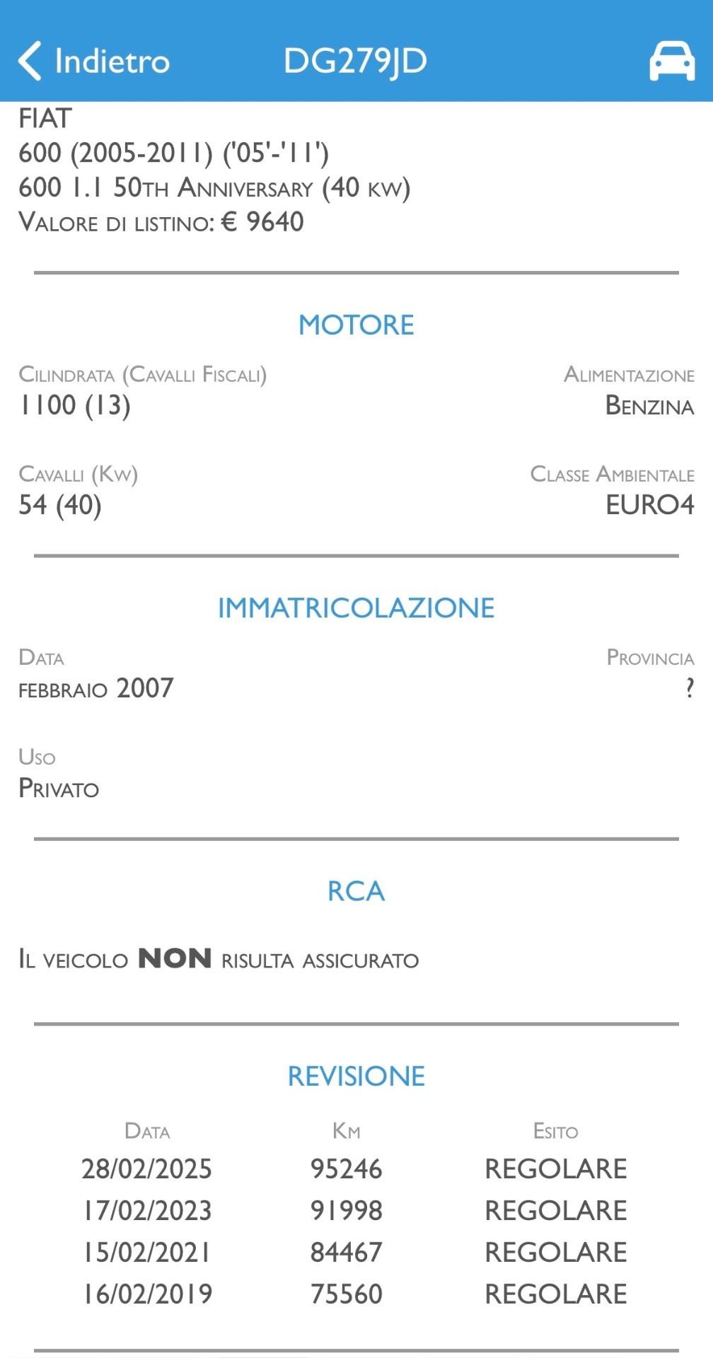 Fiat 600 1.1 50th Anniversary 95.000 KM - 2007