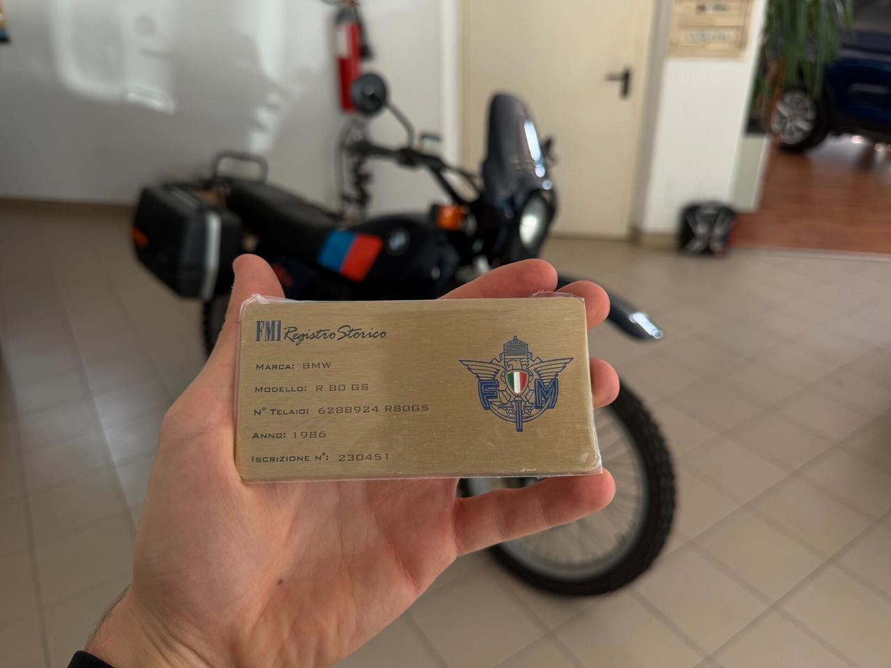 BMW R80 GS1 1997 ISCRITTA ASI- TARGA ORO!