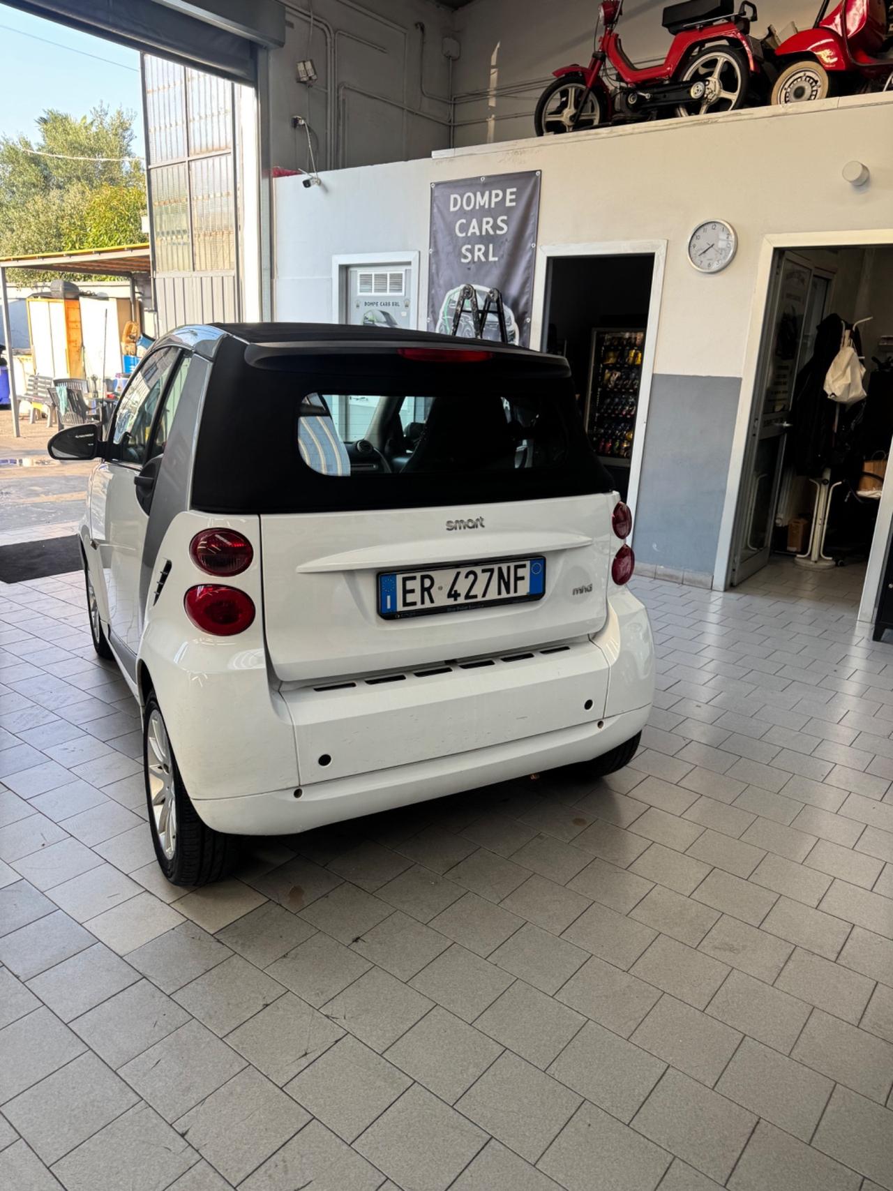 Smart ForTwo 451 benzina 52kw 71cv cabrio cappotta rossa