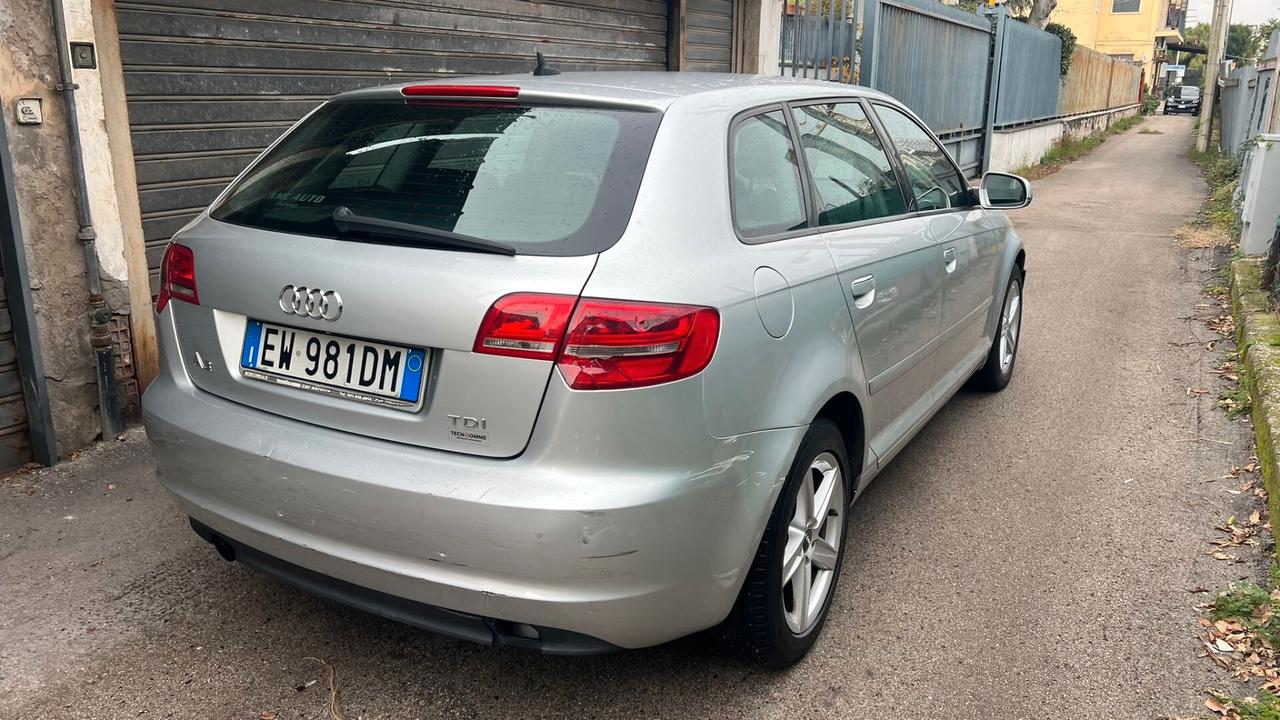 Audi A3 SPB 2.0 TDI F.AP. Ambition Unico Proprietario