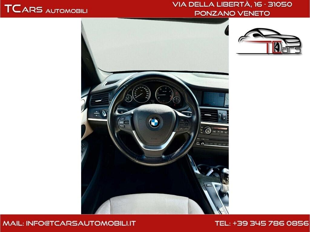 BMW X3 3.0 XDRIVE UNIPRO KM CERT GARANZIA 3 ANNI