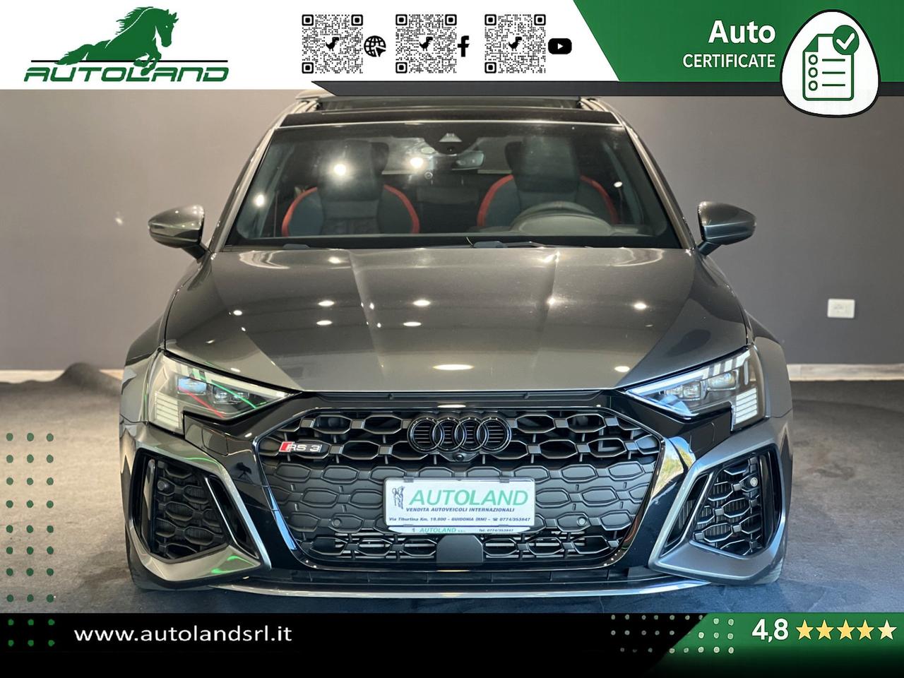 Audi RS3 Sportback 2.5 tfsi quattro s-tronic TETTO - MATRIX- B&O - MASSAGGIO - ACC