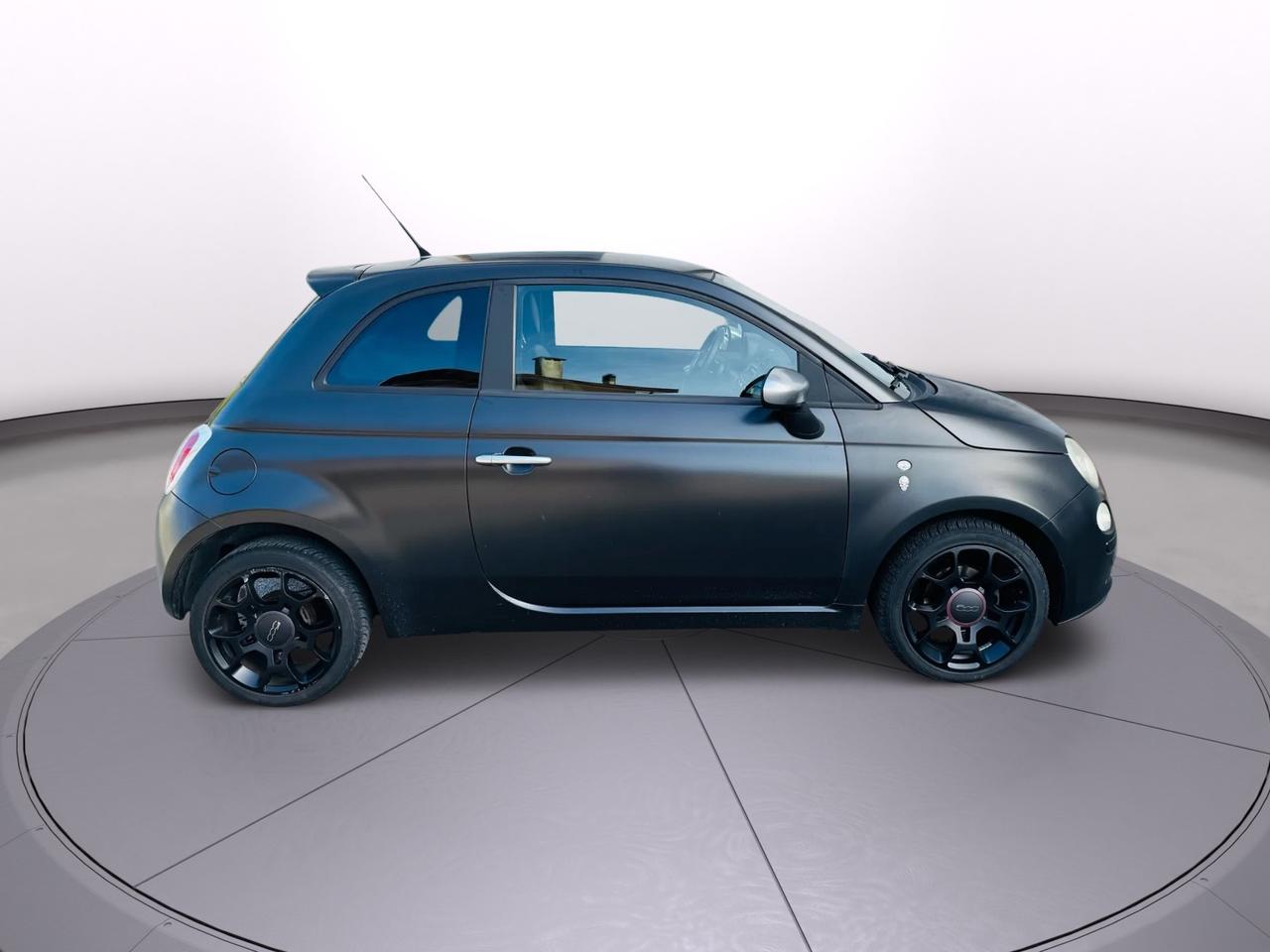 Fiat 500 S 1.2 benzina fine 2011 total black neo patentati
