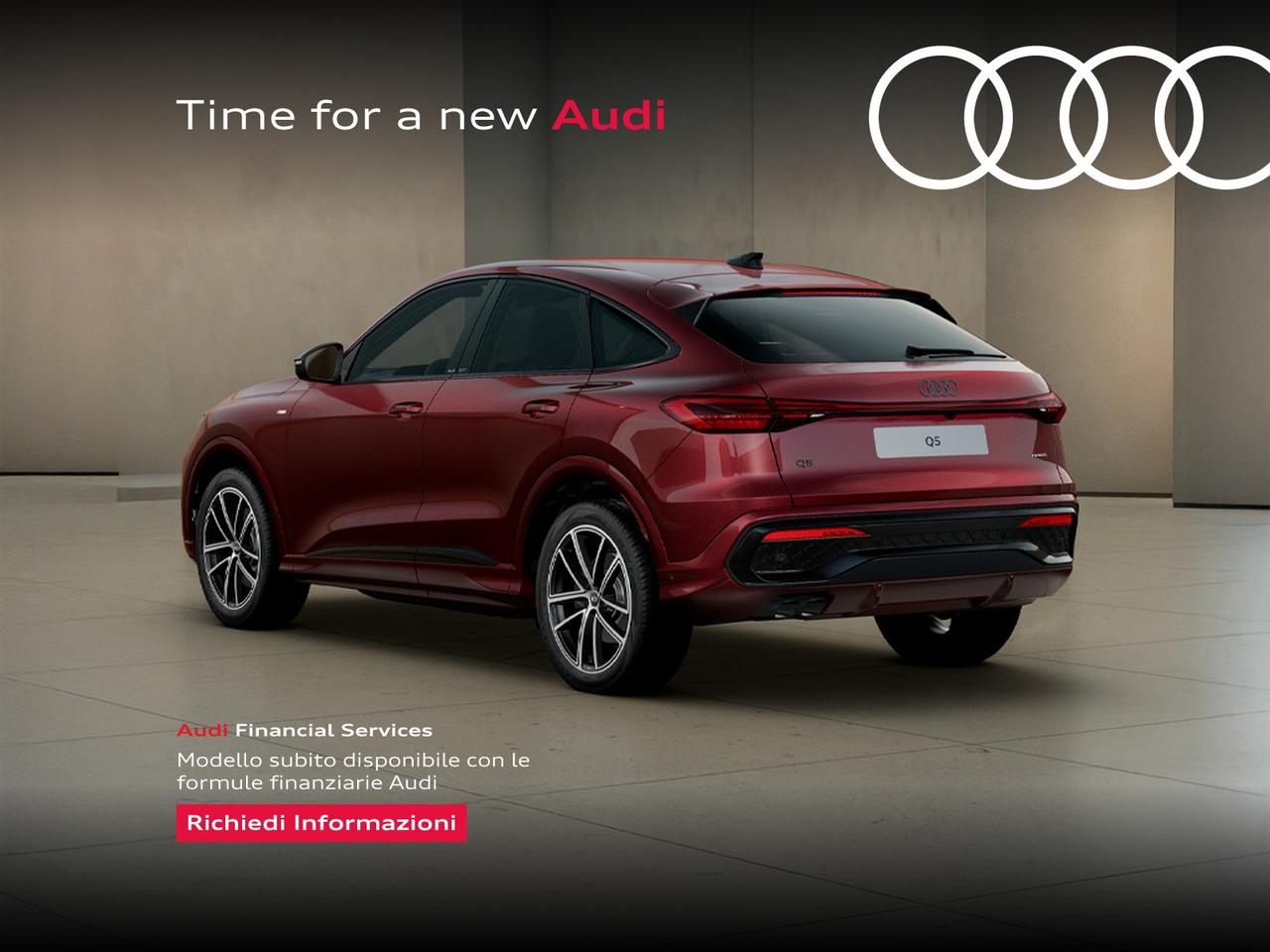 Audi Q5 sportback 2.0 tdi mhev+ s line edition quattro 204cv s-tronic