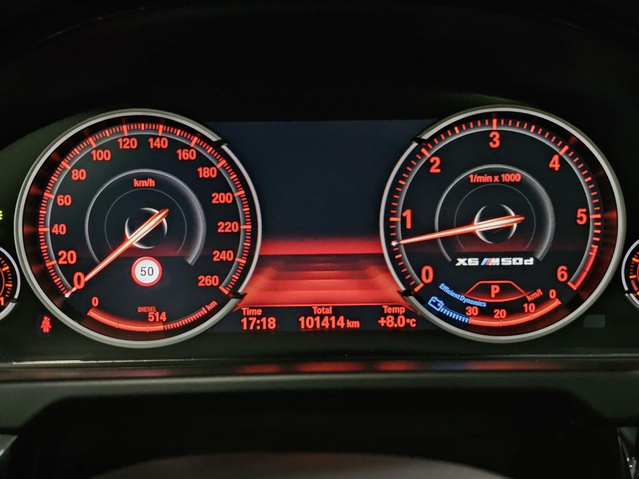 BMW X6 M50d Tetto Cam 360 Clima4zone HeadUp Dispaly C.20"