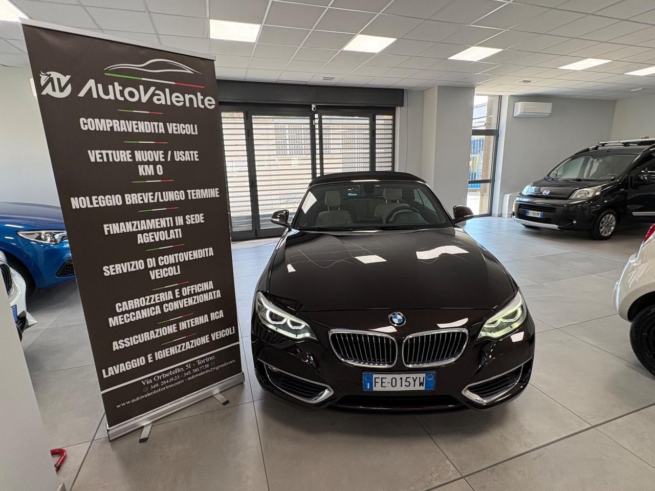 Bmw 218d Cabrio Luxury 2.0 150cv 2016 km 178000