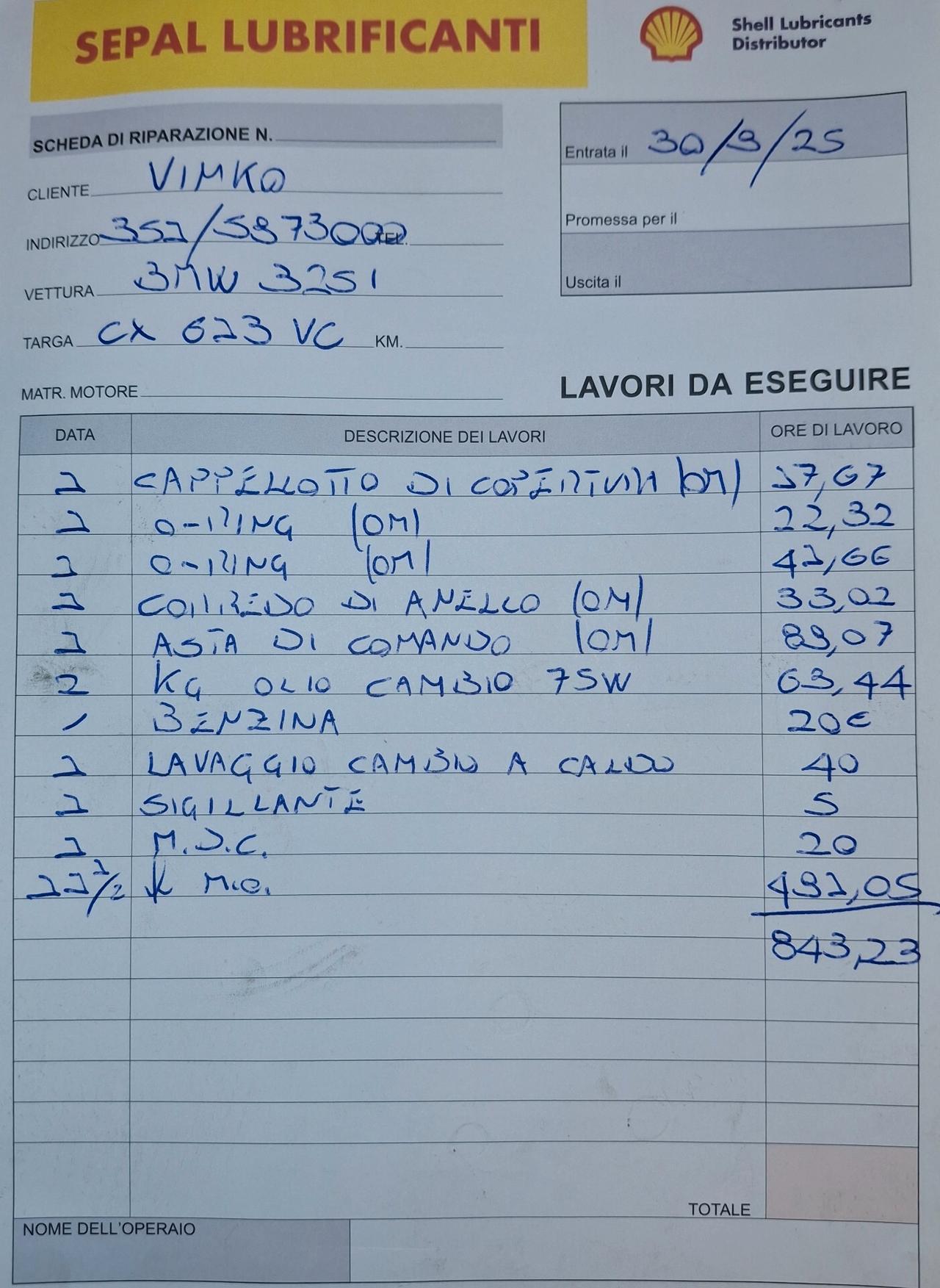 Bmw 325 325i cat Touring Attiva