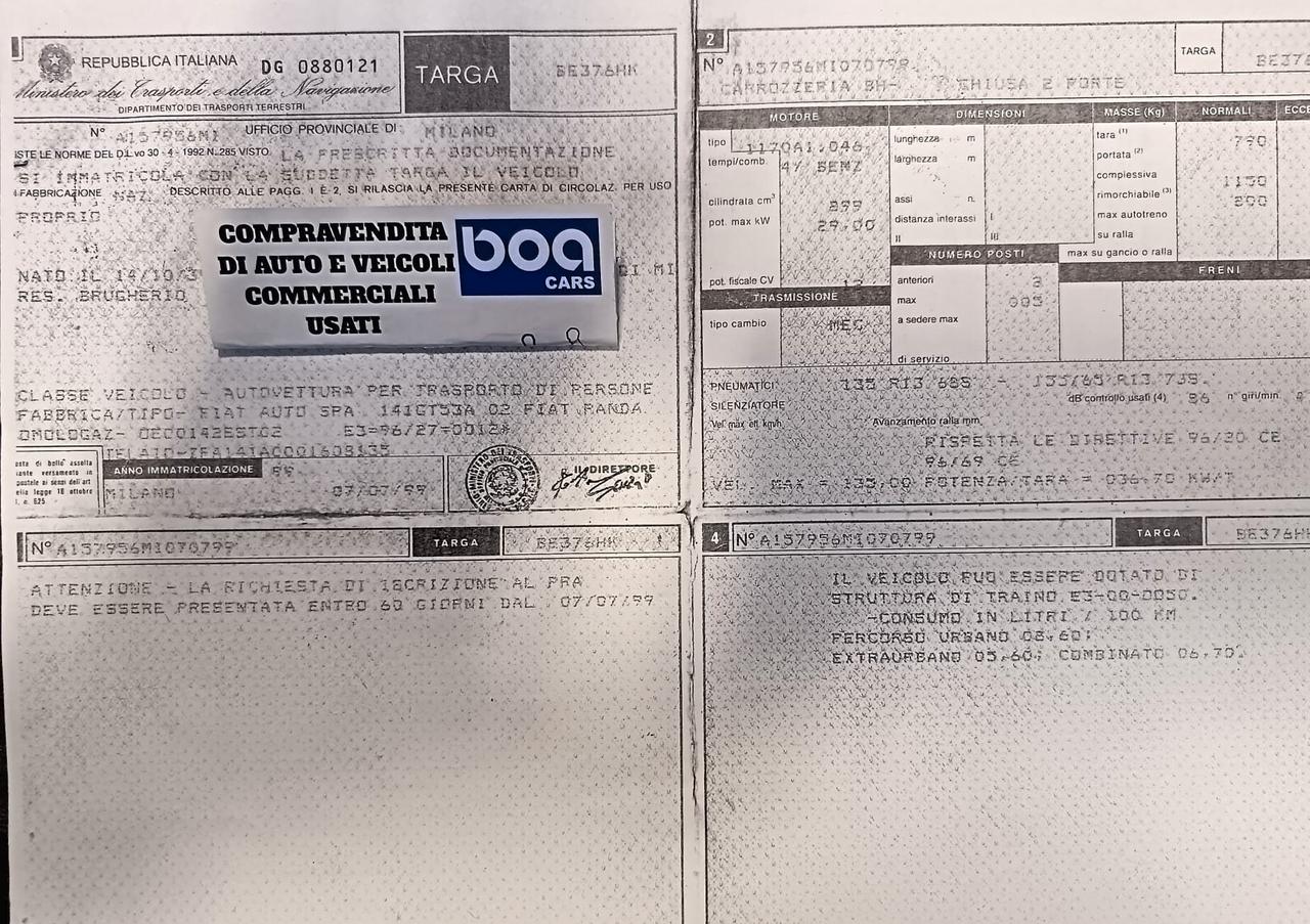 Fiat Panda 900 i.e. cat Hobby