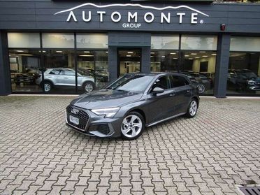 Audi A3 SPB 35 BENZ. MHEV SLINE AUTO,CERCHI 17,CARPLAY,