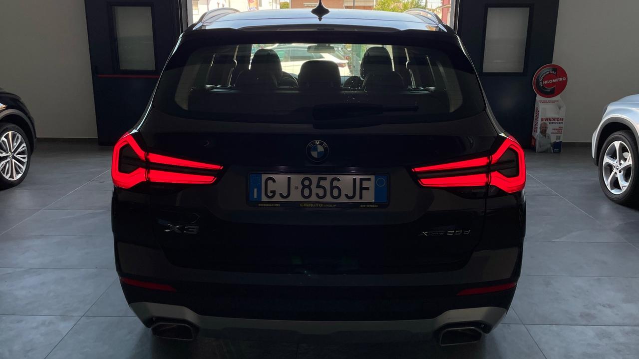BMW X3 X-DRIVE 20D 48V 2.0 BUSINESS ADVANTAGE 190 CV - FULL LED, PELLE, TELECAMERE 360°