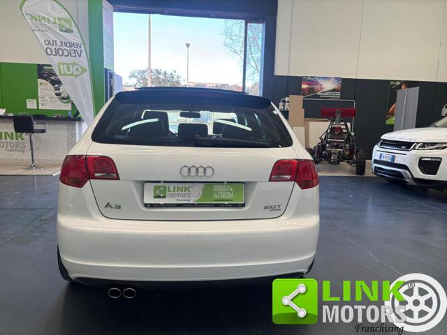 AUDI A3 SPB 2.0 16VTFSI quattroTETTO,PELLE,KM CERT,UNICA.