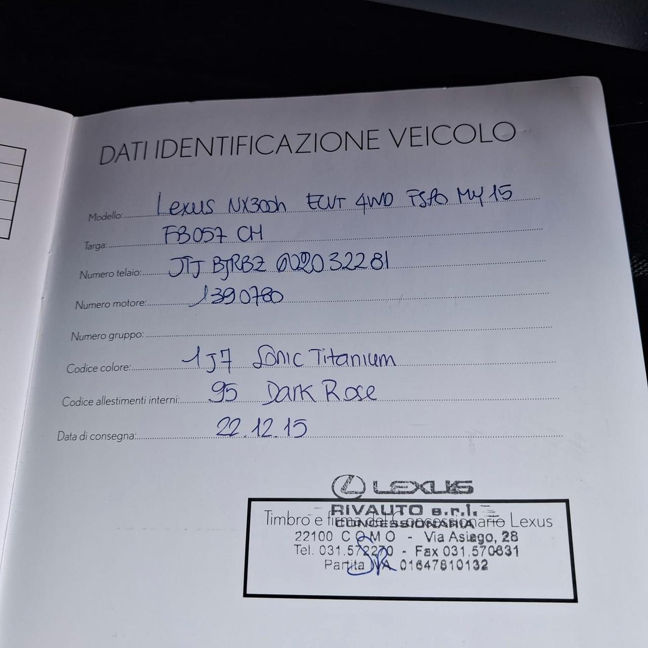 Lexus NX 300h Hybrid 4WD F-Sport