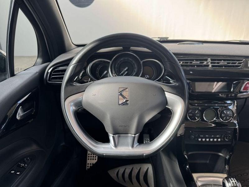 DS DS3 1.6 e-HDi 90 CABRIO SPORT CHIC NEOPATENTATI