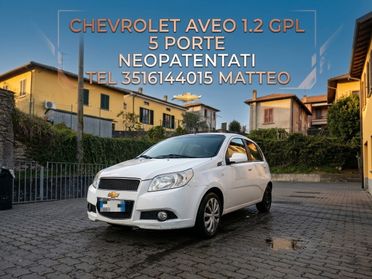 Chevrolet Aveo 1.2 5 porte LT GPL Eco Logic Neopatentati