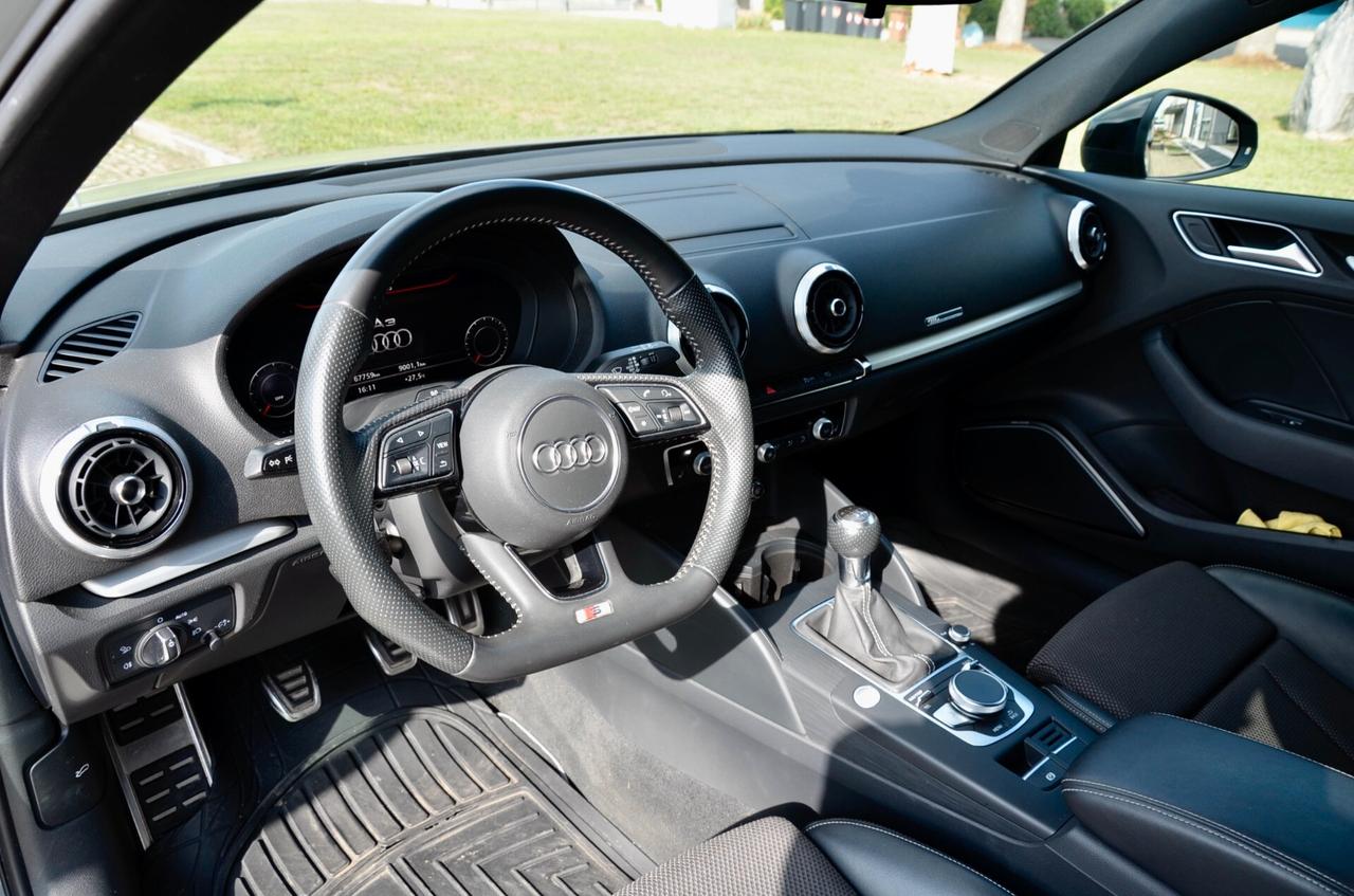 AUDI A3 SPB 35 2.0 TDI S-LINE INT-EXT 150cv, SERVICE UFF AUDI, EURO 6D, FARI LED, NAVI, 19", PERMUTE