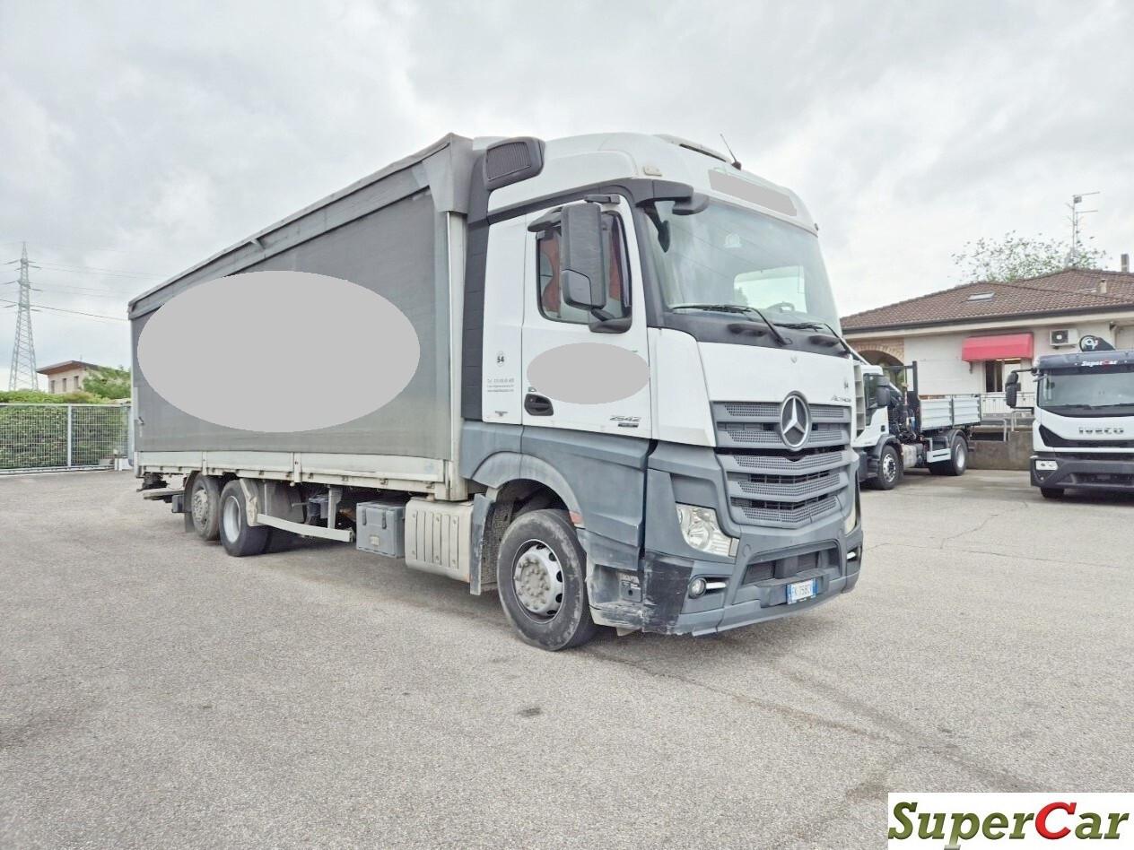 MERCEDES-BENZ ACTROS 2542 centina e sponda caricatrice