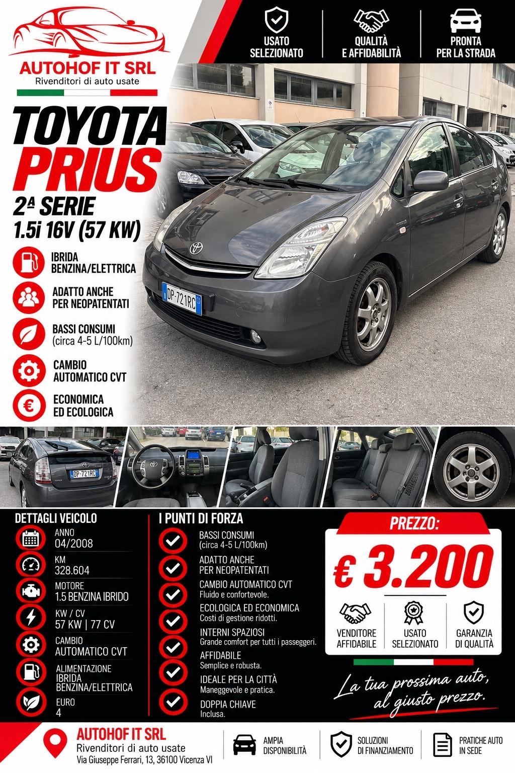 Toyota Prius 1.5i IBRIDA AUTOM. |OK NEOPATENTATI |