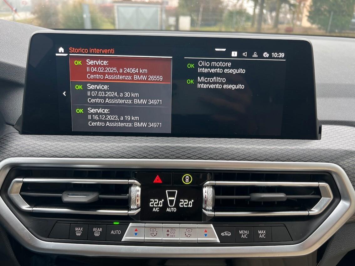 BMW X3 xdrive20d mhev 48V Msport auto UNICO PROPRIETARIO