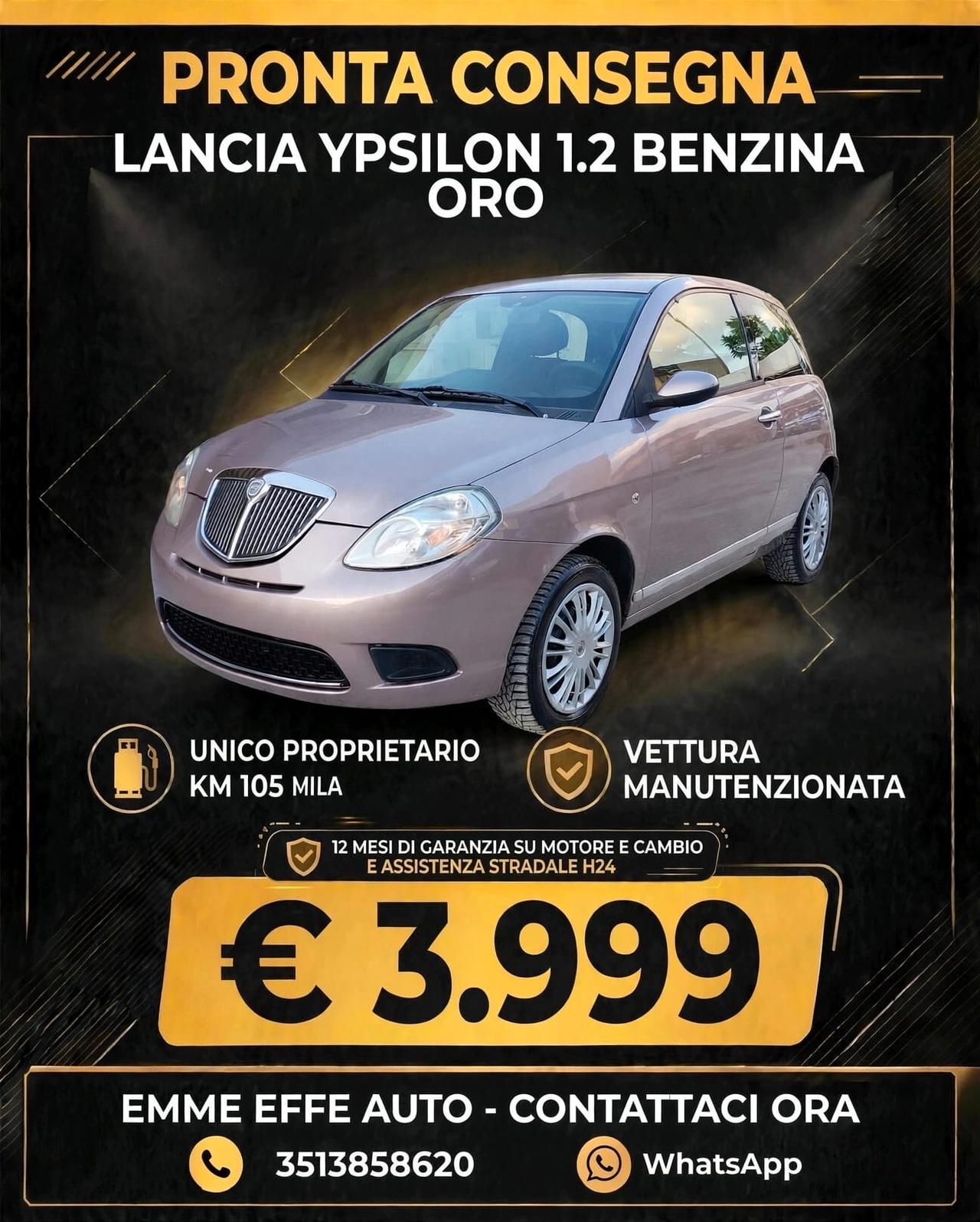 Lancia Ypsilon 1.2 Oro 12 mesi di garanzia