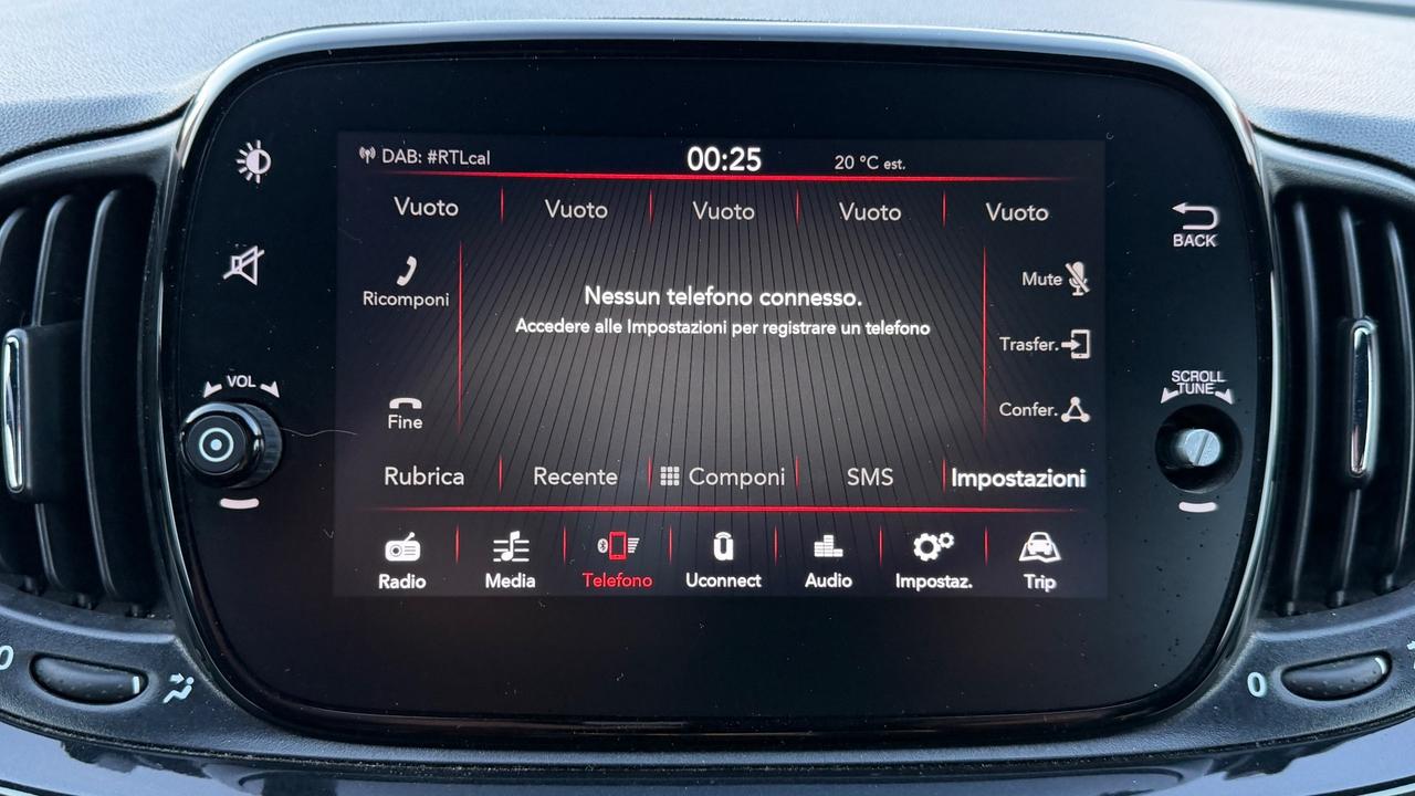 FIAT 500 1.0 HYBRID 70 CV - CRUISE CONTROL, NEOPATENTATI