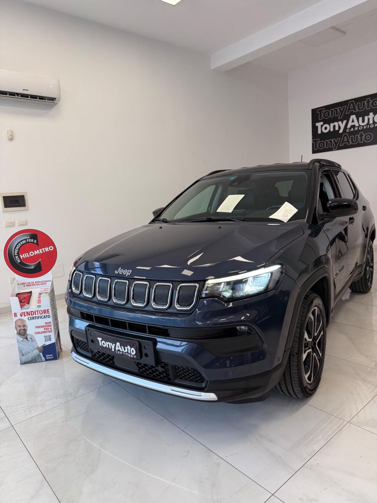 Jeep Compass 1.6 mjt Limited 130cv NAVIGATORE,TELECAMERA,FARI LED, APPLE CARPLAY,AZIENDALE ITALIA