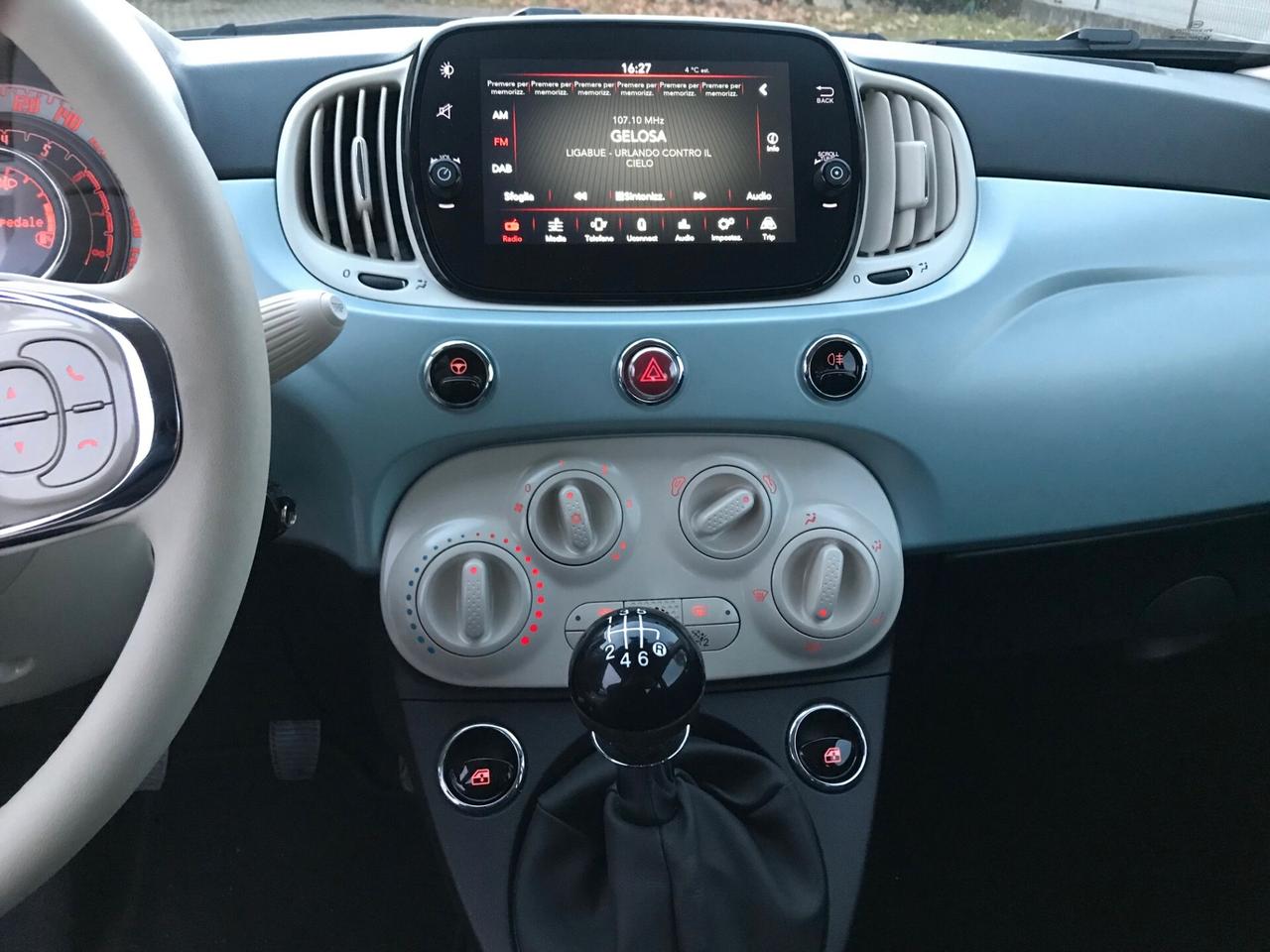 Fiat 500 1.0 hybrid 70cv no bollo appcarplay cruiser NEOPATENTATI