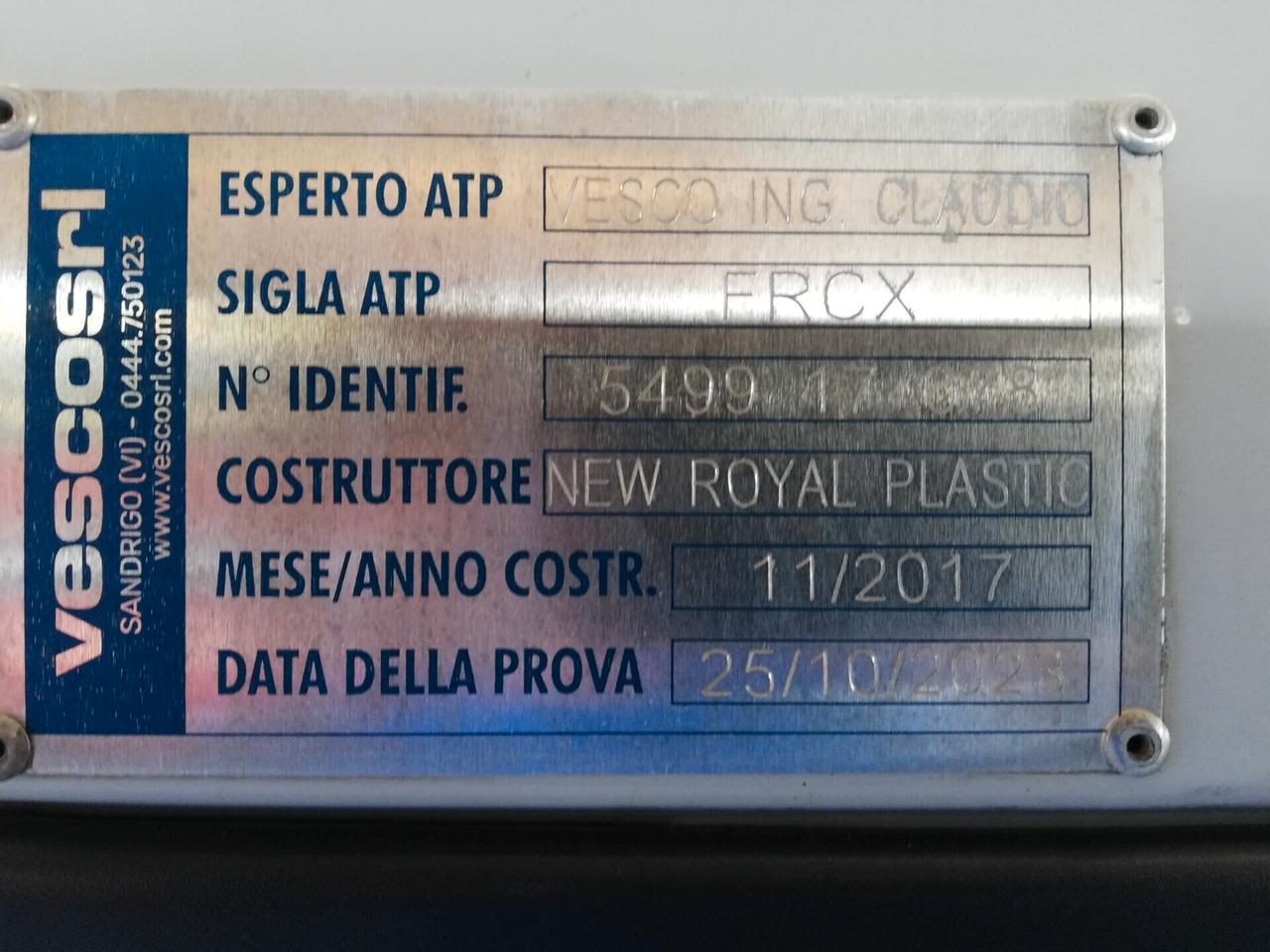 Fiat Ducato 2.3 MJT 130CV ISOTERMICO ATP FRCX 11/2016 MOTORE NUOVO