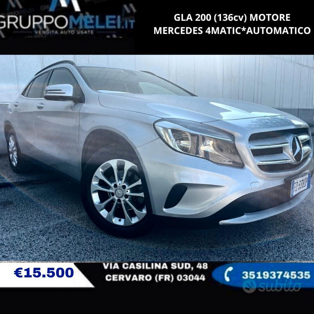 GLA 200 (136cv) MOTORE MERCEDES 4MATIC*AUTOMATICO
