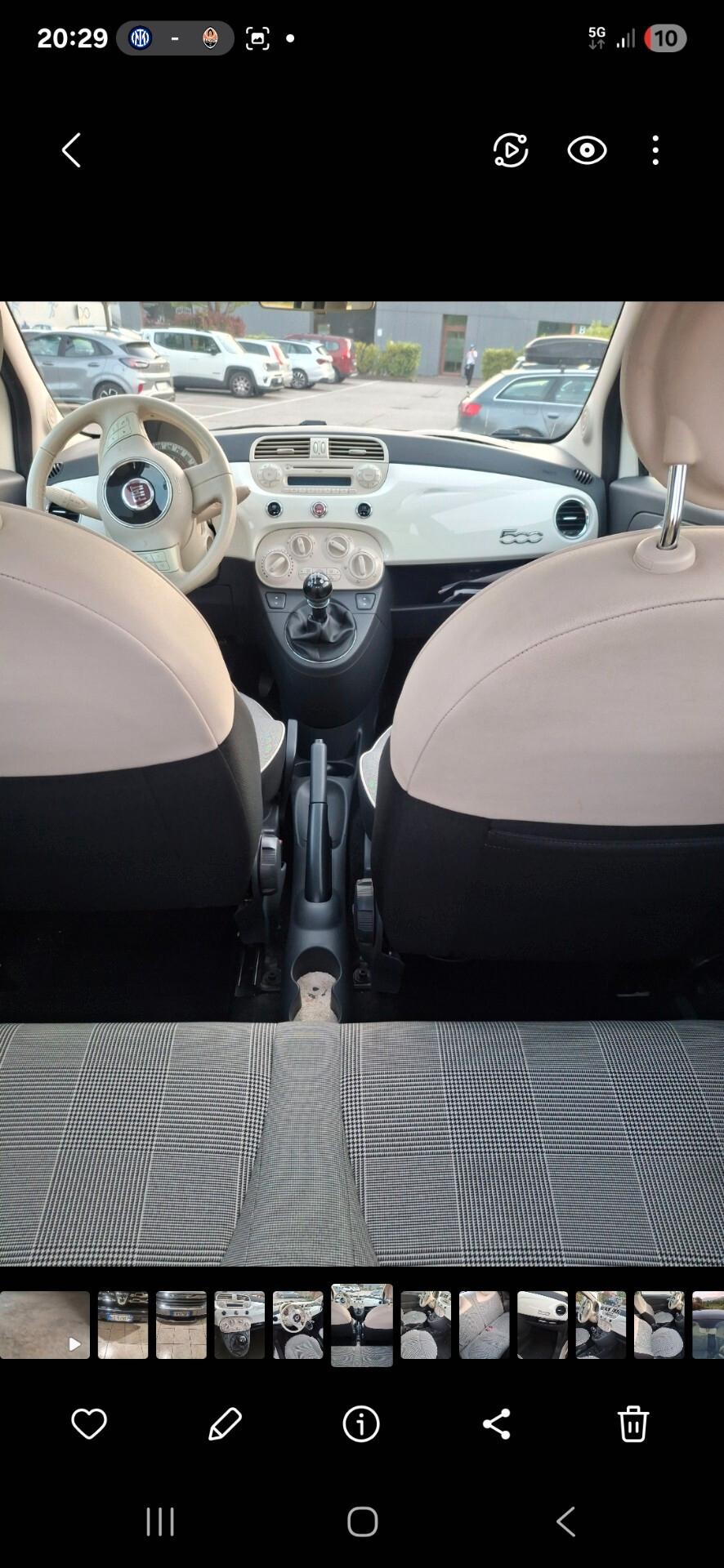 Fiat 500 1.2 Lounge 2014 tetto panoramico