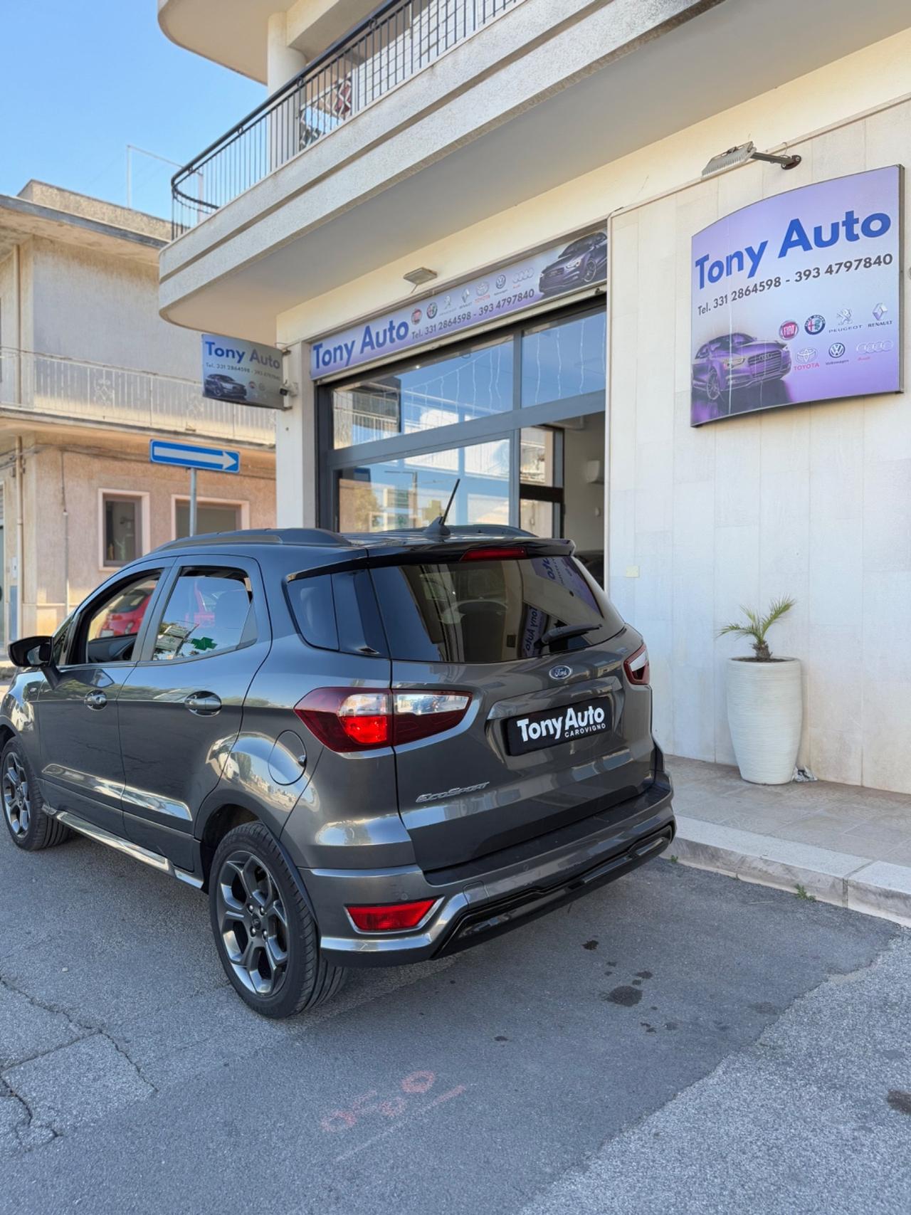 Ford EcoSport 1.0 ecoboost ST-Line NAVIGATORE,APPLE CARPLAY,FARI LED,INTERNI PELLE/ALCANTARA