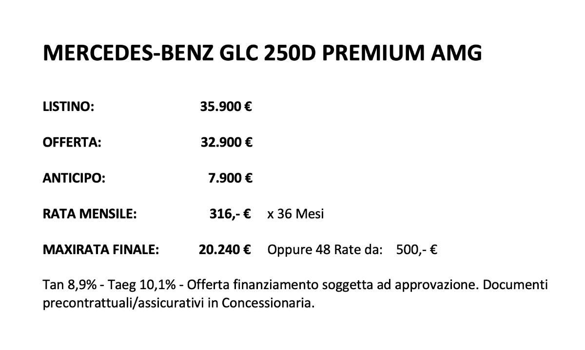 MERCEDES GLC 250 d 4Matic Premium