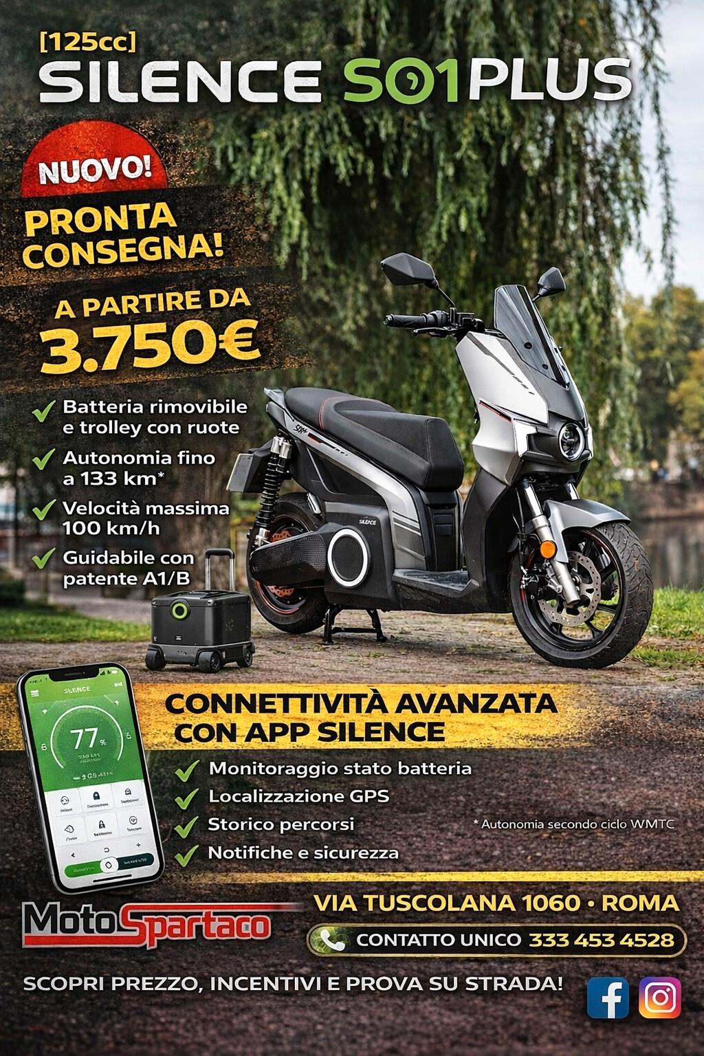 Silence S01 Plus Elettrico 125cc