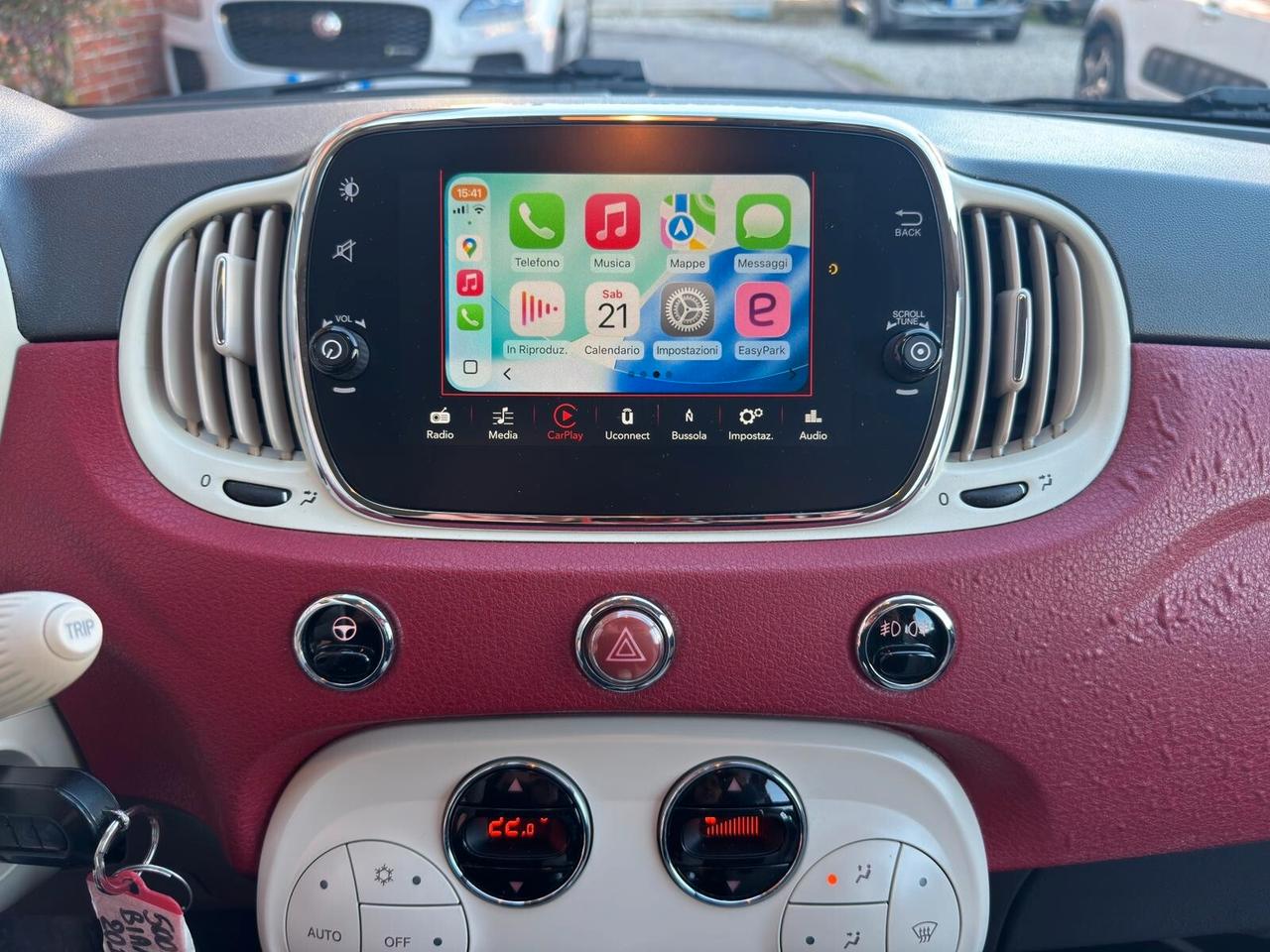 Fiat 500 C 1.2 Lounge 69CV PELLE FRAU