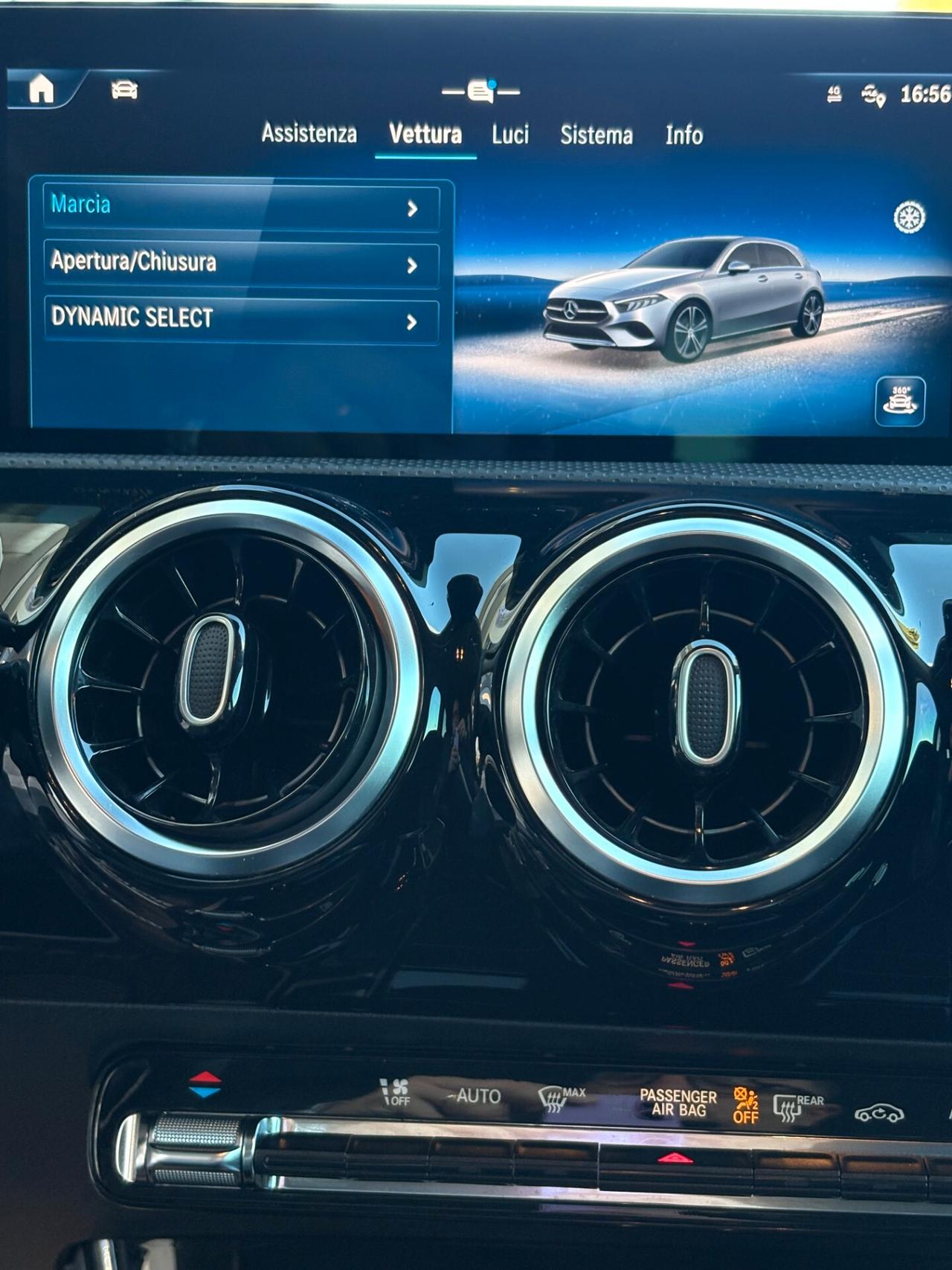 Mercedes-benz A 180 d Premium auto AMG con NAVI,TELECAMERA,VIRTUAL COCKPIT,APPLE CARPLAY,FULL LED,VETRI OSCURATI,TESSUTO