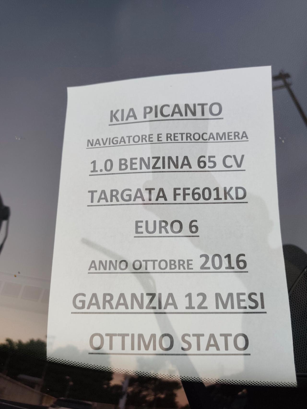 Kia Picanto 1.0 BENZINA CON NAVIGATORE