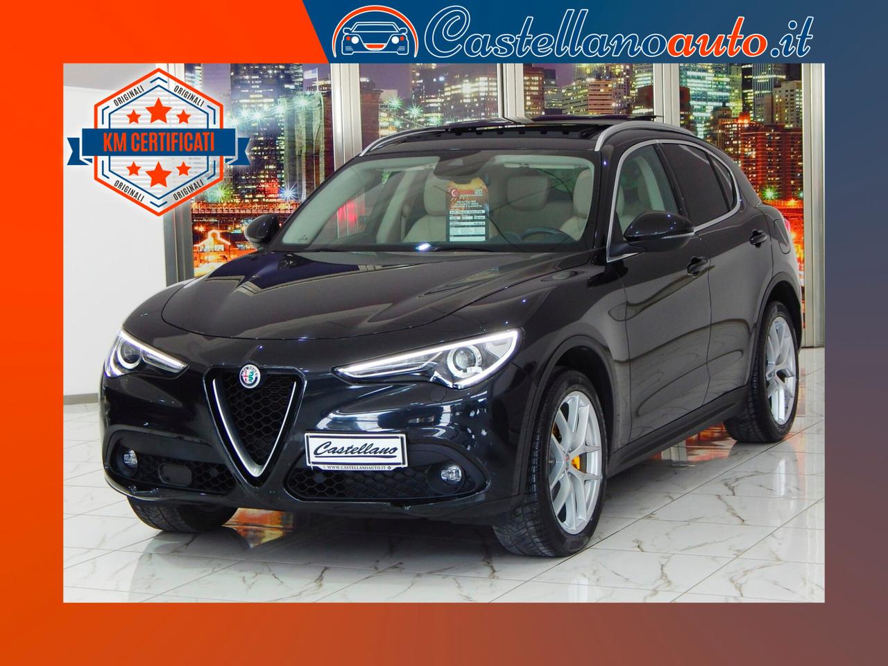 Alfa Romeo Stelvio 2.2 t Executive Q4 210cv Aut. TETTO-NAVI-PELLE-LED