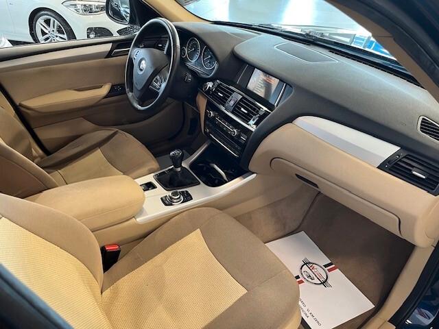 Bmw X3 S DRIVE 18 D MANUALE