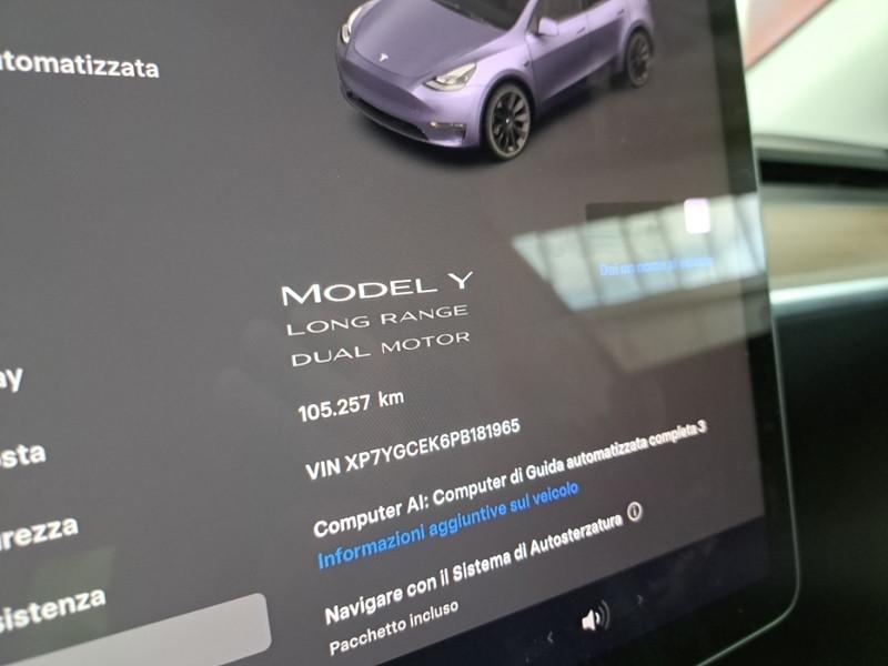 TESLA MODEL Y 75 KWH DUAL MOTOR LONG RANGE 4WD AUTO SUV
