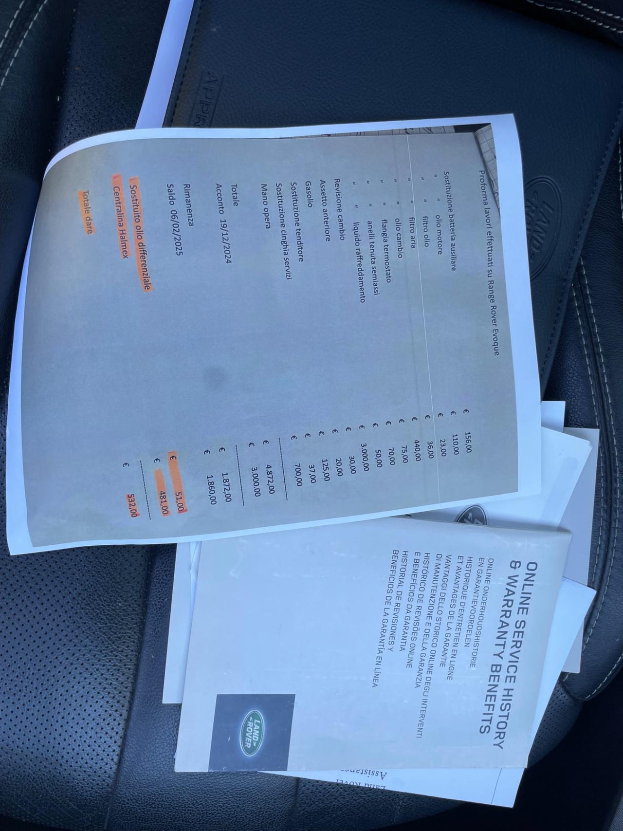 Land Rover Range Evoque 2.2 Sd4 5p. Autobiography
