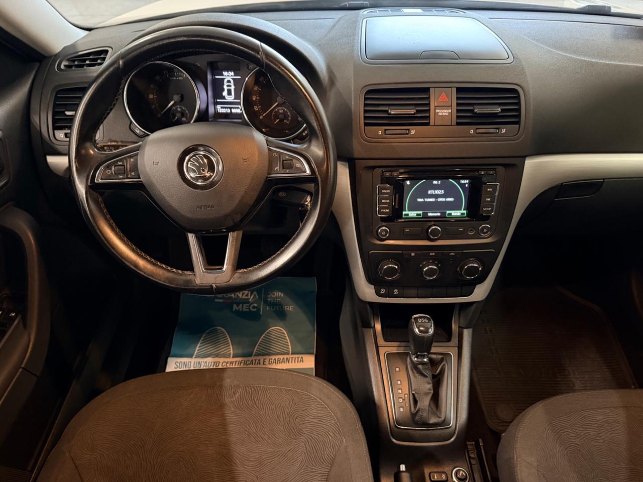 Skoda Yeti Outdoor 1.6 TDI CR 105 CV DSG Easy GreenTec