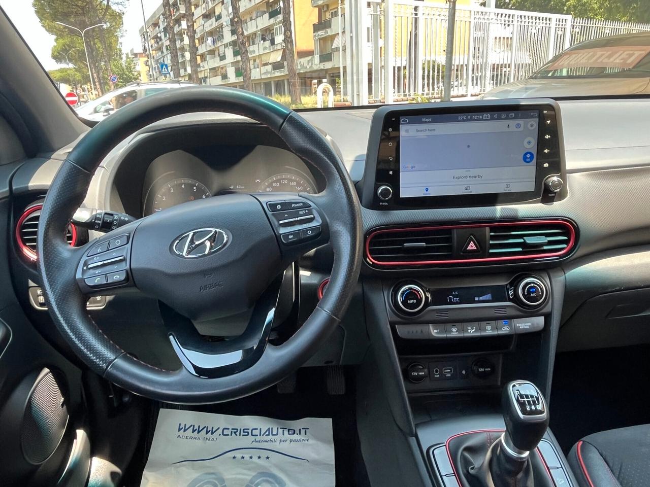 Hyundai Kona 1.0 T-GDI 120 CV UNICO PROPRIETARIO KM CERTIFICATI 2017
