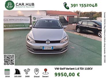 Volkswagen Golf Variant 1.6 TDI 110 CV 5p. Executive BlueMotion Technology