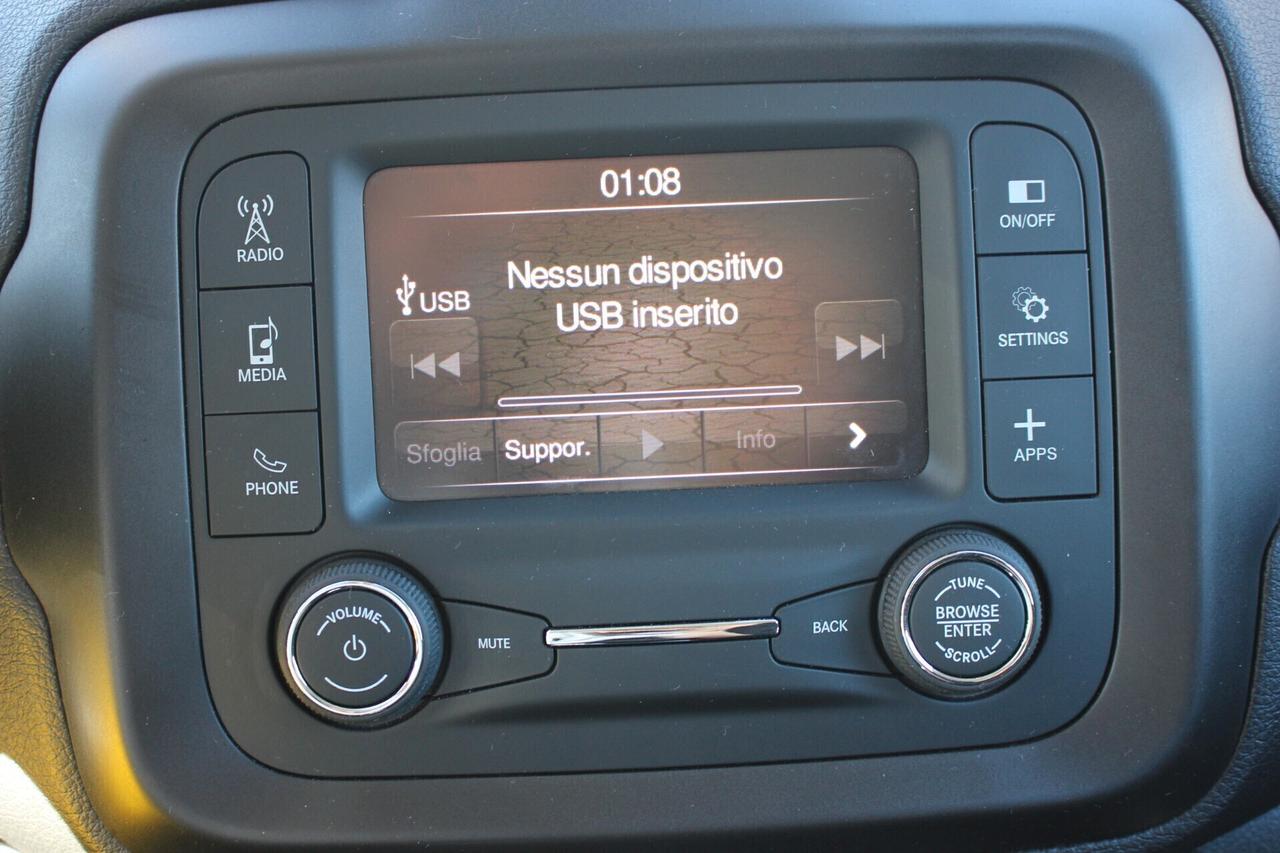 JEEP RENEGADE 120cv UNIPRO'*PREZZO VERO* SOLO 36000 KM CERTIFICATI