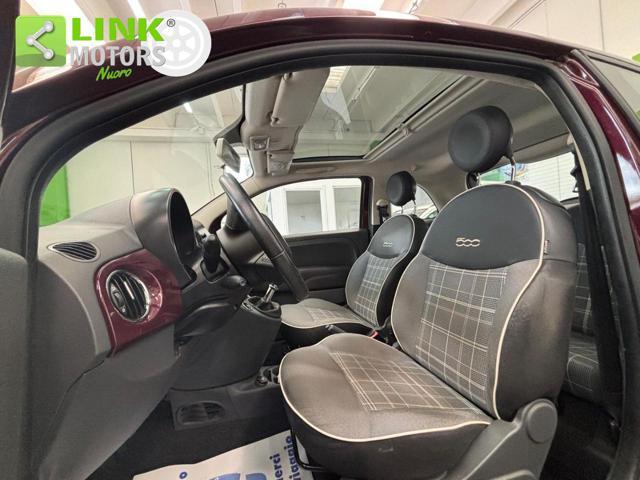FIAT 500 1.2 Riva NEOP, KM CERT, TETTO, PELLE.