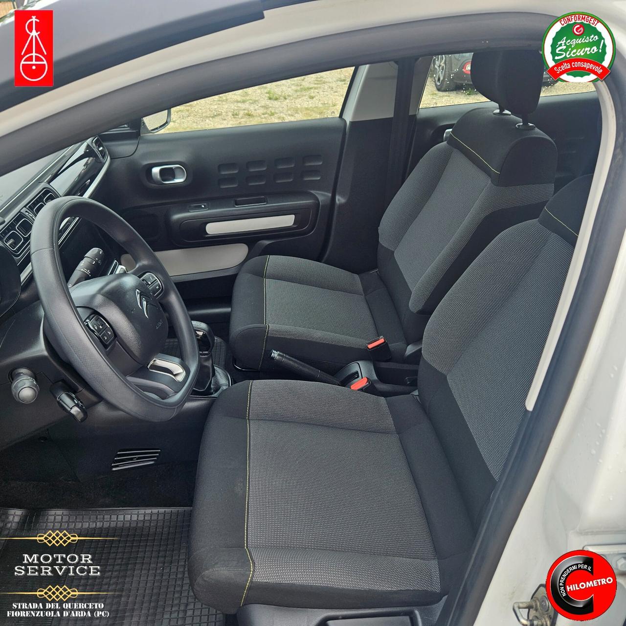 Citroen C3 1.2 82 NEOPATENTATI 55000km da 89€ mese